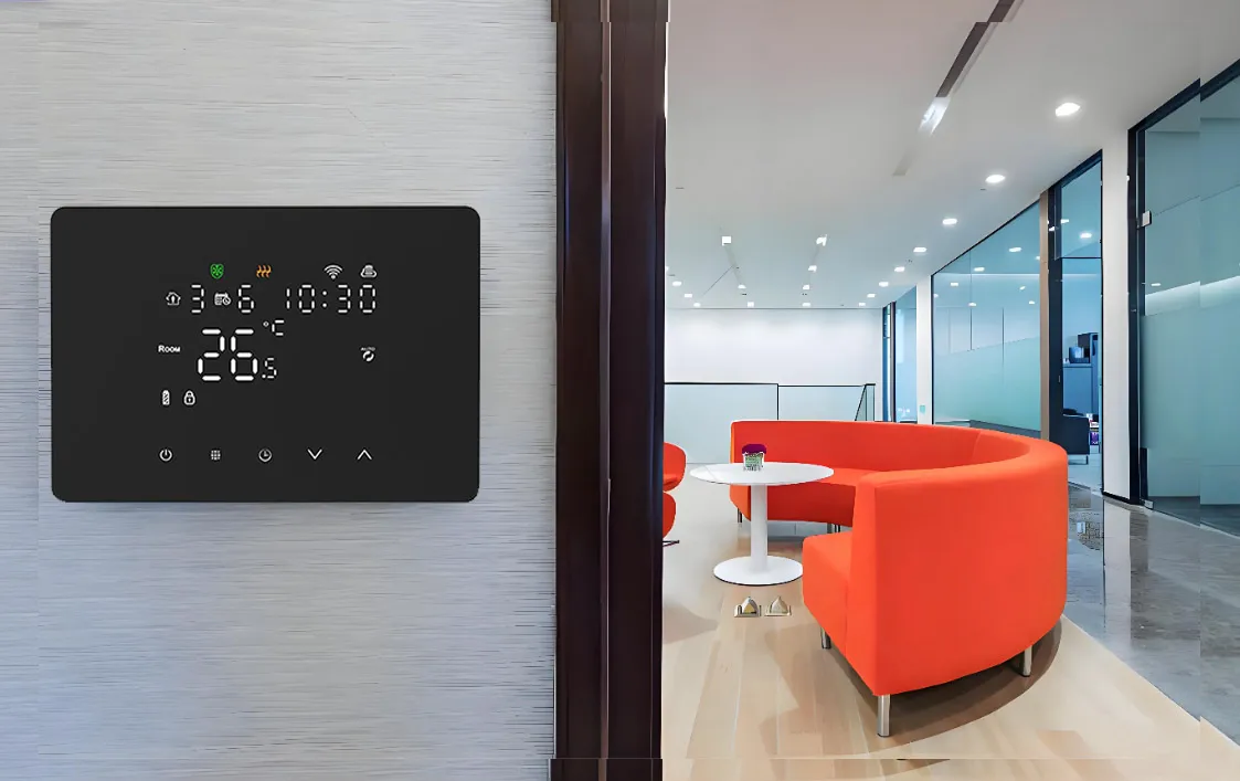 Умный термостат для улучшения качества сна: динамическое управление температурой и влажностью для глубокого и спокойного сна.